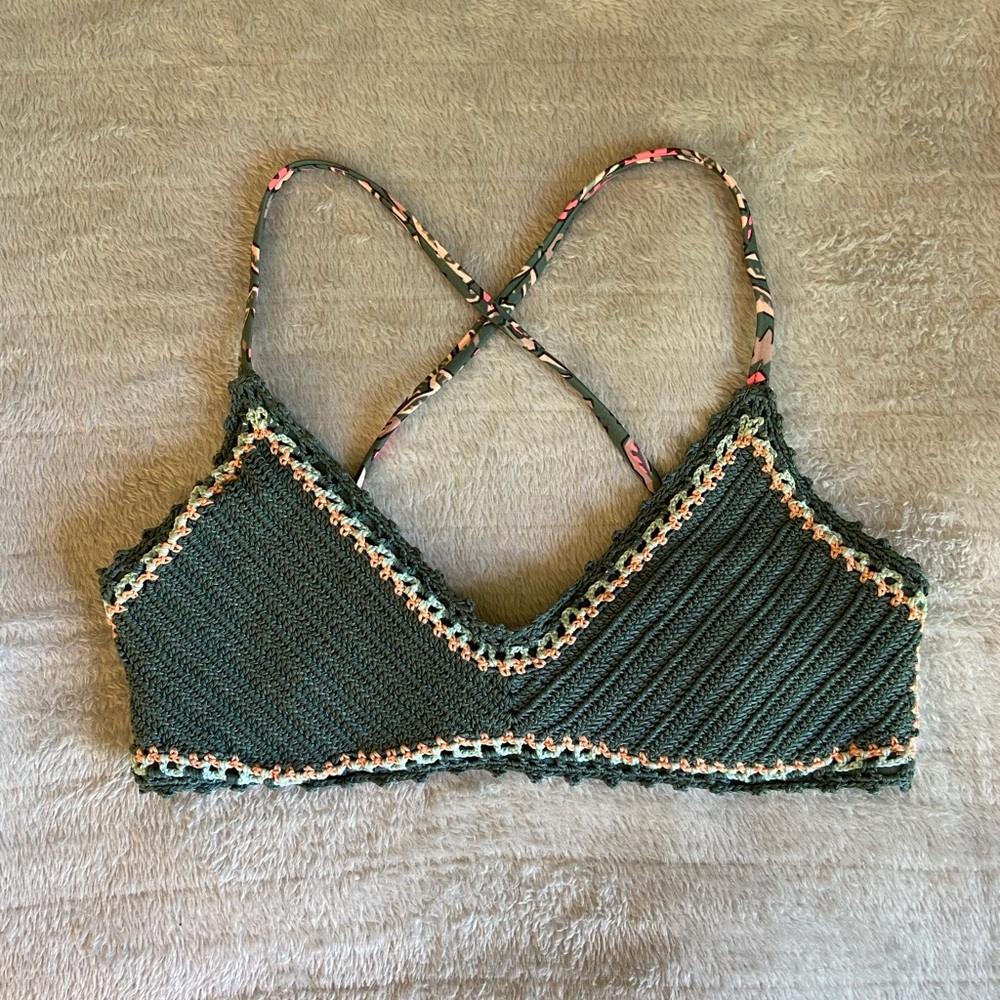 Xhilaration Crochet Bikini Top